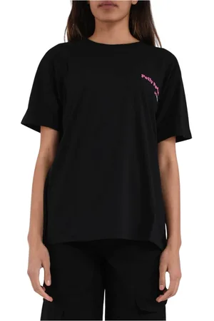 GCDS Top, Dame, Sort, M, Bomuld, Oversize Polly Pocket Bomuld Jersey T-shirt