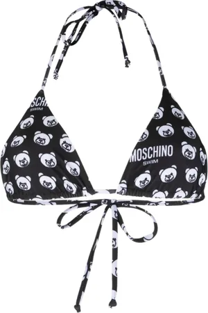 Moschino Badetøj, Dame, Sort, L, Teddy Bear Bikini Top Sort
