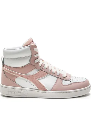 Diadora Sko, Dame, Lyserød, 37 EU, Tyl, Vintage Basketball Style Sneakers