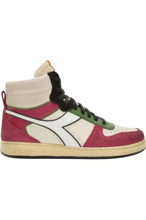 Diadora Sko, Herre, Rød, 45 EU, Læder, Rød Ruskind High Top Basketball Sko