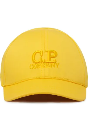 C.P. Company Tilbehør, Herre, Gul, 2XS, Bomuld, Gul Børne Kasket med Logo
