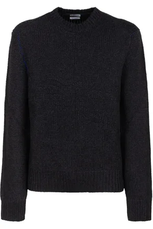 Burberry Strik, Herre, Sort, L, Cashmere, Kul Cashmere Crew Neck Sweater