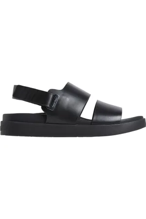 Calvin Klein Sko, Dame, Sort, 41 EU, Uld, Sort Flad Sandal Eyel