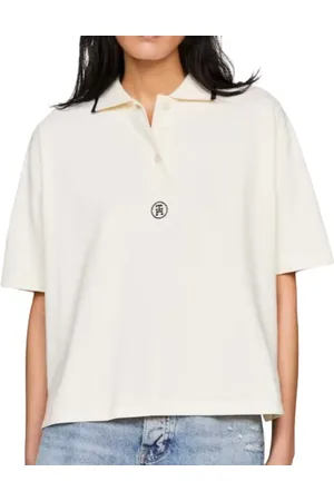 Tommy Hilfiger Top, Dame, Hvid, M, Uld, Stilfulde T-shirts og Polos