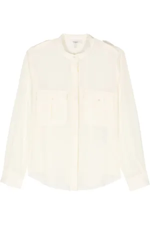 Chloé Bluser & Skjorter, Dame, Hvid, M, Uld, Stilfulde Skjorter Kollektion