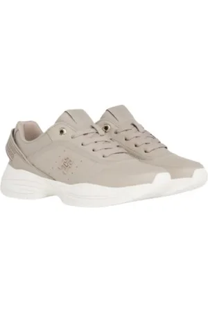 Tommy Hilfiger Sko, Dame, Grå, 41 EU, Afslappede Sneakers til Mænd og Kvinder