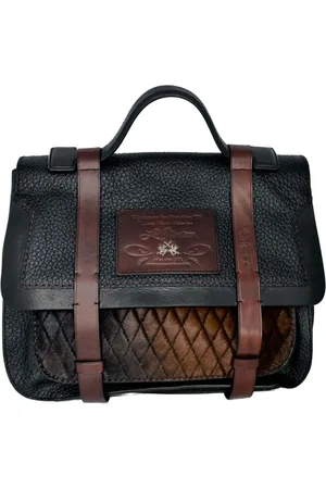 La Martina Taske, Dame, Sort, ONE SIZE, Læder, Sort læder messenger taske unisex