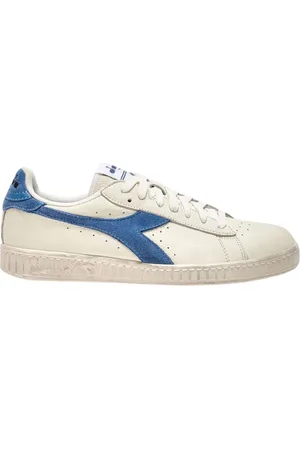 Diadora Sko, Herre, Hvid, 44 1/2 EU, Læder, Retro Hvide Læder Sneakers
