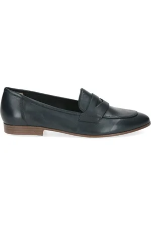 Caprice Sko, Dame, Blå, 42 EU, Uld, Blå Lukkede Loafers til Kvinder
