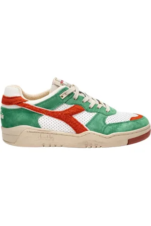 Diadora Sko, Dame, Flerfarvet, 42 EU, Tyl, Vintage Tennis Style Sneakers