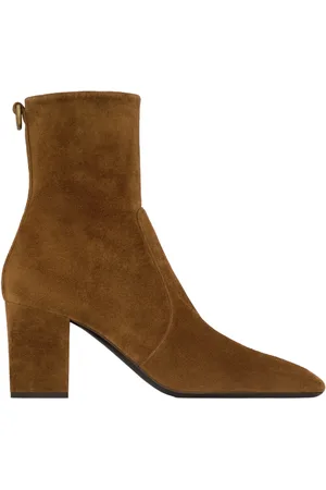 Saint Laurent Sko, Dame, Brun, 37 1/2 EU, Suede, Betty 70mm Suede Støvler