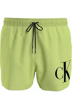 Calvin Klein Badetøj, Herre, Grøn, XL, Havtøj Badetøj Snørelukning Kort Limegrøn