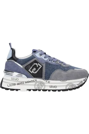 Liu Jo Sko, Dame, Blå, 38 EU, Denim, Denim Blå Casual Sneakers Maxi Wonder