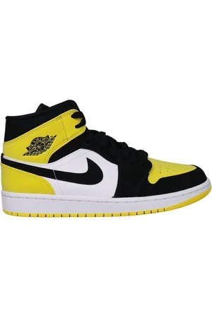Jordan Sko, Herre, Gul, 42 EU, Uld, Gul Tå Sort Midten Sneakers