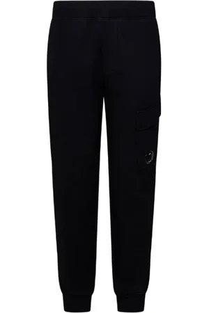 C.P. Company Bukser, Herre, Sort, L, Bomuld, Sort Fleece Bomuld Cargo Bukser
