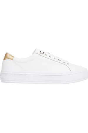 Tommy Hilfiger Sko, Dame, Hvid, 41 EU, Afslappede Sneakers til Mænd og Kvinder
