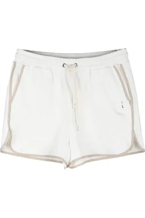 ELEVENTY Shorts, Dame, Hvid, M, Bomuld, Afslappede bomuldsblandede shorts