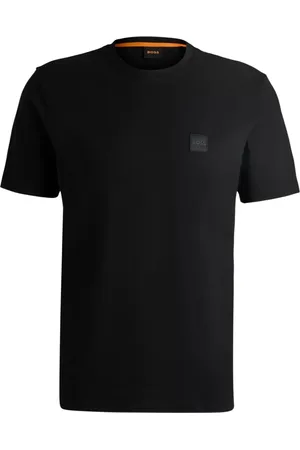 HUGO BOSS Top, Herre, Sort, 2XL, Bomuld, Mænds Tales T-shirt