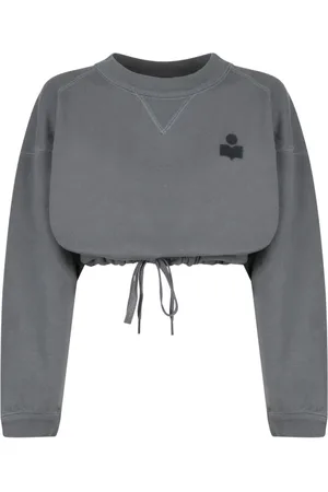 Isabel Marant Sweathshirts & Hoodies, Dame, Grå, XS, Bomuld, Slate Margo Sweatshirt Crew Neck Sweater