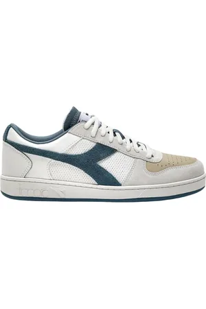 Diadora Sko, Herre, Flerfarvet, 44 EU, Hvide Lave Top Magic Basket Sneakers