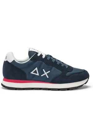 sun68 Sko, Herre, Blå, 41 EU, Nylon, Tom Solid Casual Sneakers til Mænd