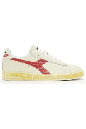 Diadora Sko, Herre, Hvid, 40 1/2 EU, Læder, Retro Lavt Spil Sneakers Hvid Læder