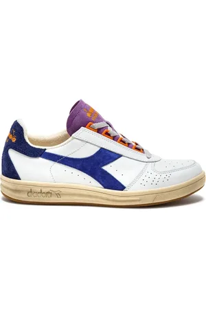 Diadora Sko, Dame, Hvid, 37 EU, Bomuld, Premium Stone Washed Hvid Unisex Sneakers