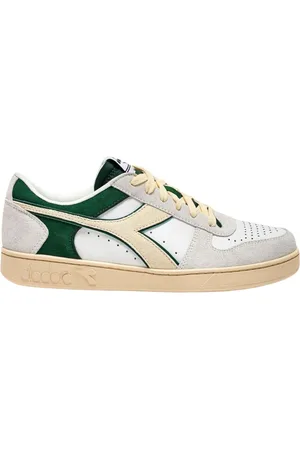 Diadora Sko, Herre, Hvid, 44 EU, Suede, Magic Basket Low Suede Leather Sneakers