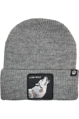 Goorin Bros. Tilbehør, Dame, Grå, ONE SIZE, Uld, Animal Farm Beanie Hat Grå Unisex