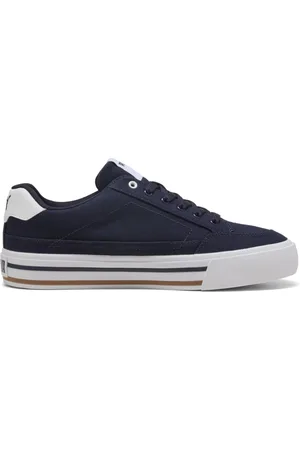 PUMA Sko, Herre, Blå, 42 EU, Blå Court Sneakers til Mænd