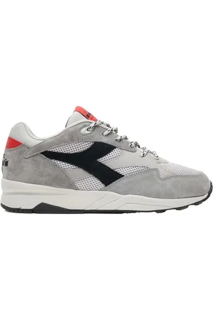 Diadora Sko, Herre, Grå, 42 EU, Læder, Premium Eclipse Sneakers i Grå Læder/Mesh
