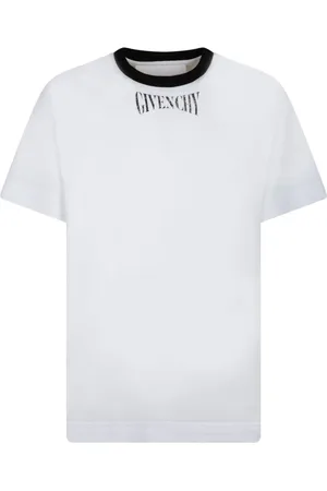 Givenchy Top, Herre, Hvid, S, Bomuld, Logo Print T-Shirt Hvid Bomuld Jersey
