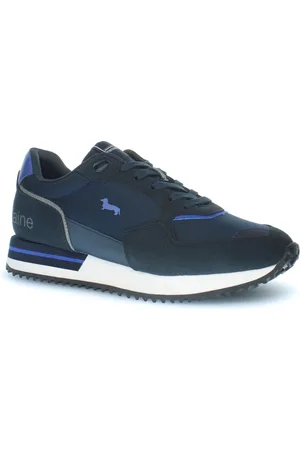 HARMONT&BLAINE Sko, Herre, Blå, 44 EU, Læder, Blå Ruskind Afslappet Sneaker Mænd