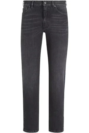 Ermenegildo Zegna Jeans, Herre, Grå, W34, Denim, Lys Grå Vintage Denim Jeans