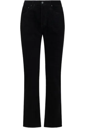 Tom Ford Jeans, Herre, Sort, W32, Læder, Sort Standard Fit Jeans