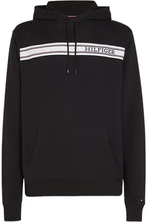 Tommy Hilfiger Sweathshirts & Hoodies, Herre, Sort, XL, Uld, Stilfuldt Undertøj Kollektion