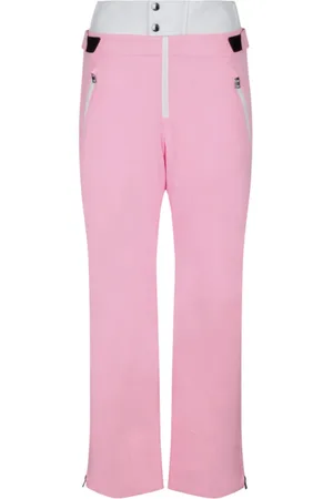 Bogner Sport, Dame, Lyserød, S, Nylon, Rosa Ski Bukser med Quiltede Knæ