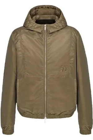 Dior Jakke, Herre, Grøn, L, Uld, Grøn Broderet Logo Hættetrøje