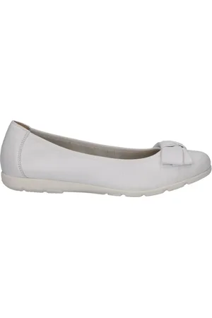 Caprice Sko, Dame, Hvid, 41 EU, Uld, Hvide Casual Ballerinaer til Kvinder