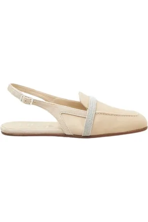 PESERICO SIGN Sko, Dame, , 40 EU, Læder, Ægte læder flade satin slingbacks