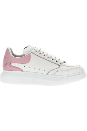Alexander McQueen Sko, Dame, Hvid, 36 EU, Hvide Sneakers med Perforerede Detaljer