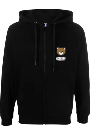 Moschino Sweathshirts & Hoodies, Herre, Sort, S, Bomuld, Sort Bomuld Underbear Hættetrøje