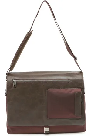 Piquadro Taske, Herre, Brun, ONE SIZE, Læder, Brun læder messenger taske