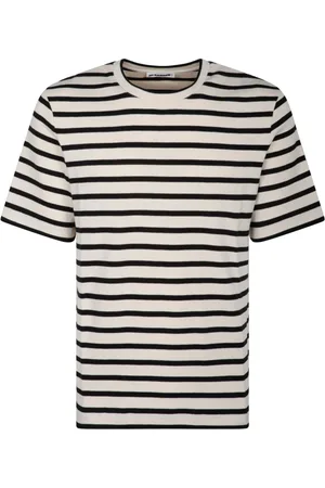 Jil Sander Top, Herre, , M, Bomuld, Stribet Print T-shirt og Polo