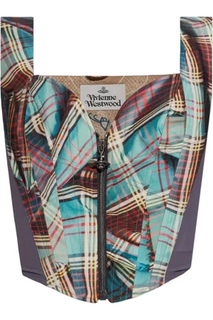 Vivienne Westwood Top, Dame, Flerfarvet, S, Uld, Corsage med print