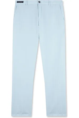 Paul & Shark Bukser, Herre, Blå, M, Bomuld, Allround Linen and Cotton Chino Bukser