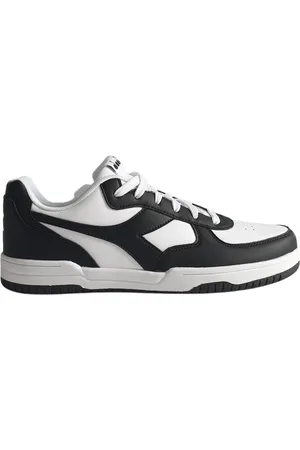 Diadora Sko, Dame, Sort, 40 EU, Læder, Lav Raptor Sneakers Syntetisk Læder Hvid-Sort