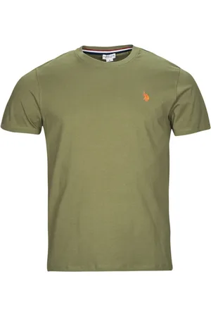 U.S. Polo Assn. Top, Herre, Grøn, 3XL, Bomuld, Grøn Herre Bomuld Logo T-shirt