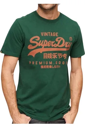 Superdry Top, Herre, Grøn, S, Bomuld, Vintage Grafisk Soda Pop T-Shirt Grøn