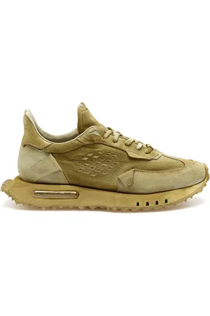 BE POSITIVE Sko, Herre, Grøn, 43 EU, Uld, Vintage Space Race Sneakers Khaki
